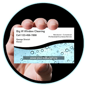 Window Cleaning Business Cards