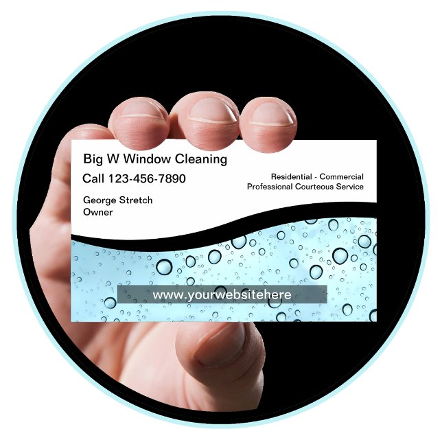 Window Cleaning Business Cards (Creator Uploaded)
