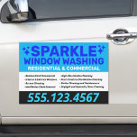 Window Cleaning Car Magnet<br><div class="desc">Bold eye catching window cleaning signage</div>