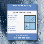 Window Cleaning Flyer<br><div class="desc">A flyer for professional window cleaning services. It comes with phone number,  full contact and list of services!</div>