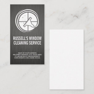 Window Cleaning Logo Business Card