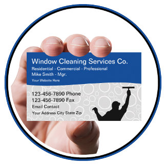 Window Cleaning Professional Business Cards