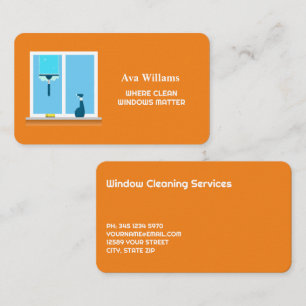 Window Cleaning Services Business Card