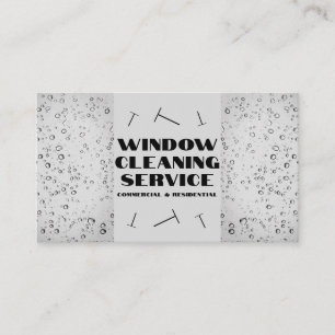 Window Cleaning Services Residential Commercial  Business Card