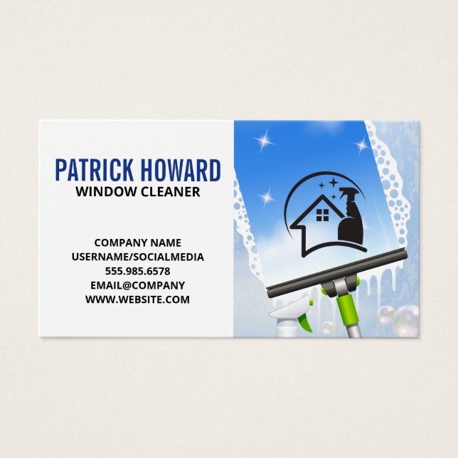 Window Cleaning | Squeegee | Cleaning Spray (Front)