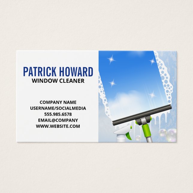 Window Cleaning | Squeegee | Soap Suds (Front)