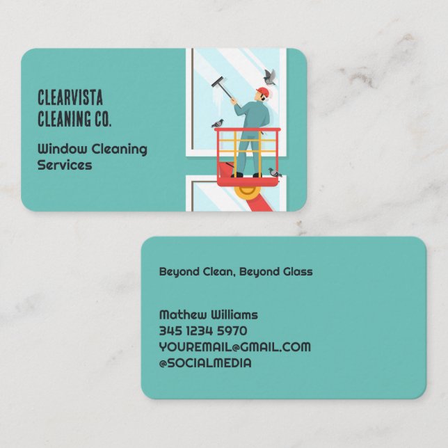 Window Cleansing Business Card (Front/Back)
