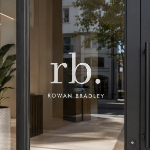 Window Cling Custom Name Office Glass Door Decal