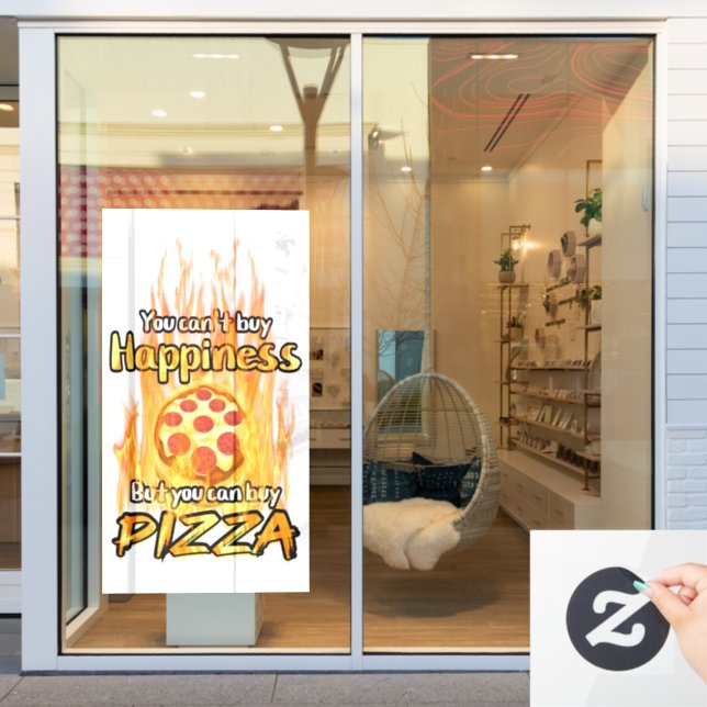 Window Cling for Pizza shop or food shop (Store Window)