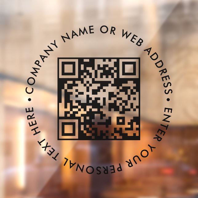 Window Clings QR Code Custom Business Decal (Sheet 2)