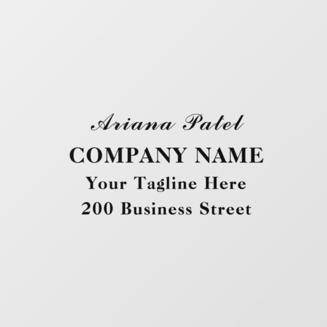 Window Decal Cling Biz Home door sign (Sheet)