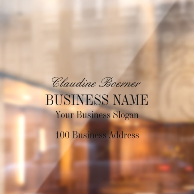 Window Decal Clings Business Home (Sheet 2)