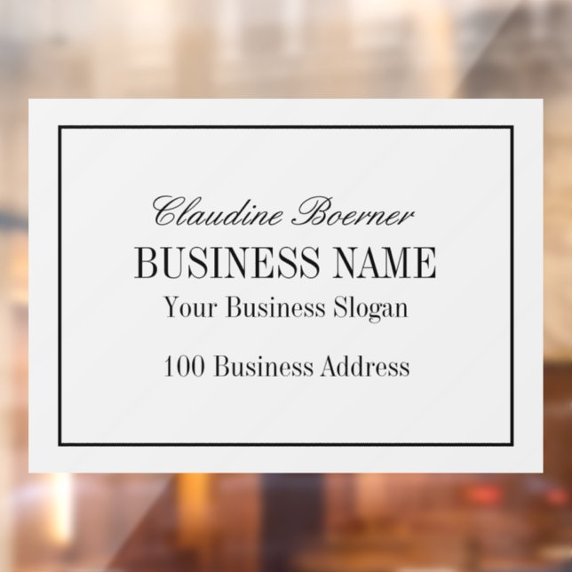 Window Decal Clings Business Home (Sheet 2)
