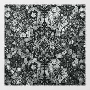 Window Decal Regal Black Lace