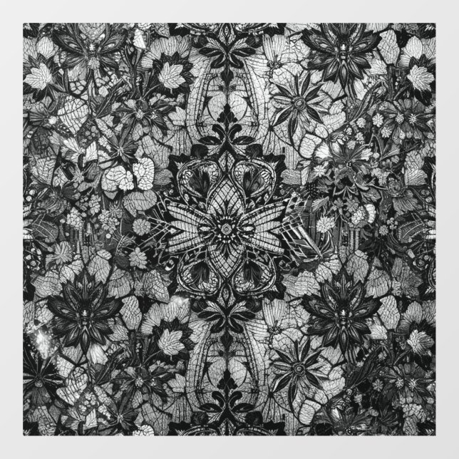 Window Decal Regal Black Lace   (Sheet)