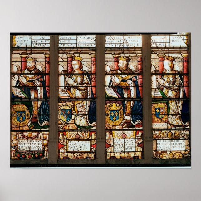 Window depicting Francois de Bourbon Poster (Front)