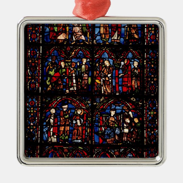 Window depicting scenes metal tree decoration (Front)