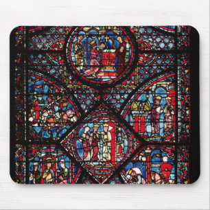 Window depicting scenes mouse mat