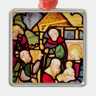 Window depicting the Adoration of the Magi Metal Tree Decoration