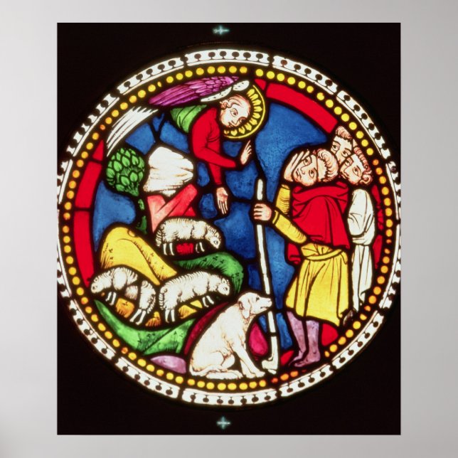 Window depicting The Annunciation to the Poster (Front)