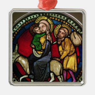 Window Depicting the Flight into Egypt Metal Tree Decoration