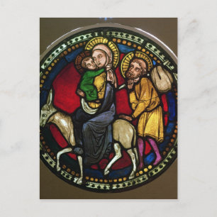 Window Depicting the Flight into Egypt Postcard
