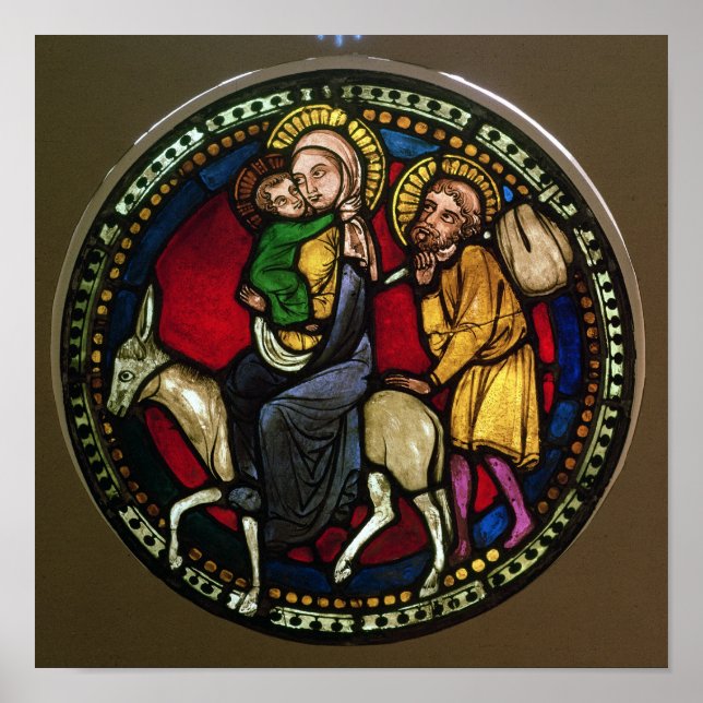 Window Depicting the Flight into Egypt Poster (Front)