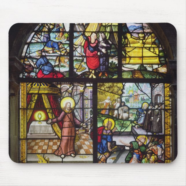 Window depicting the Gathering of the Manna Mouse Mat (Front)