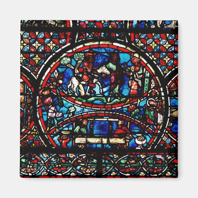 Window depicting the Good Samaritan Magnet (Front)