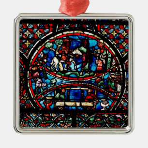 Window depicting the Good Samaritan Metal Tree Decoration