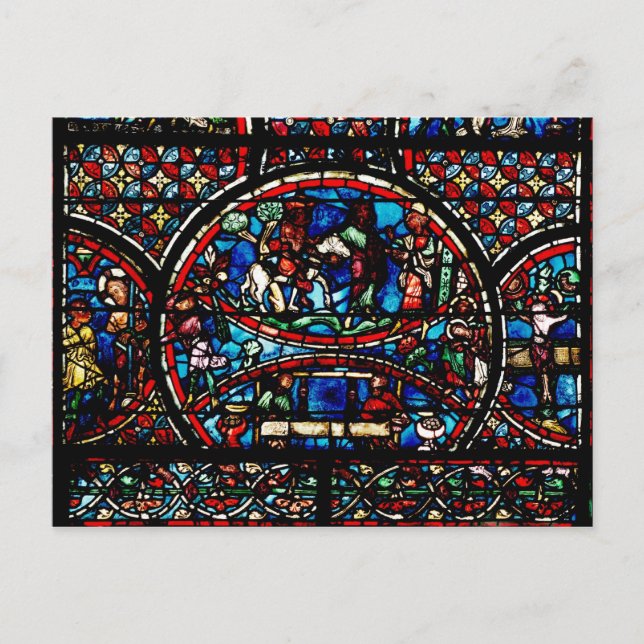 Window depicting the Good Samaritan Postcard (Front)