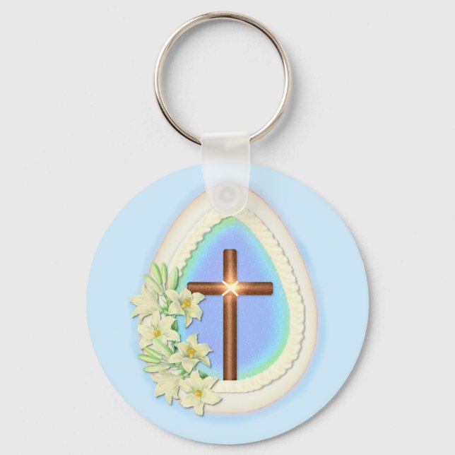 Window Egg and Cross Key Ring (Front)