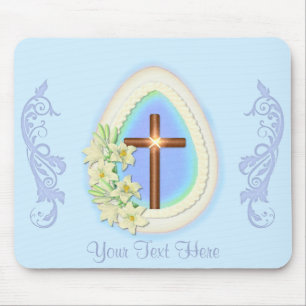Window Egg and Cross Mouse Mat