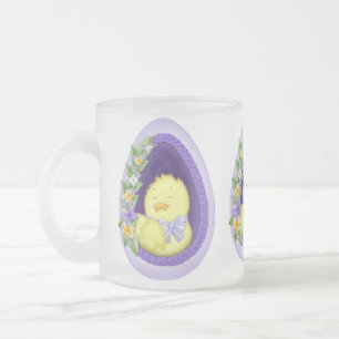 Window Egg Frosted Glass Coffee Mug
