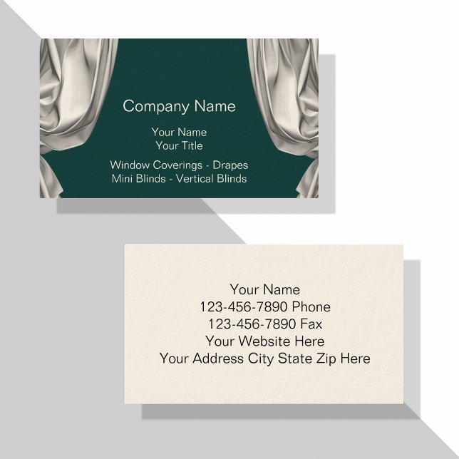 Window Fashions Business Cards (Creator Uploaded)