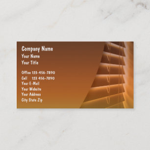 Window Fashions Business Cards