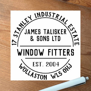 Window Fitters Rubber Stamp