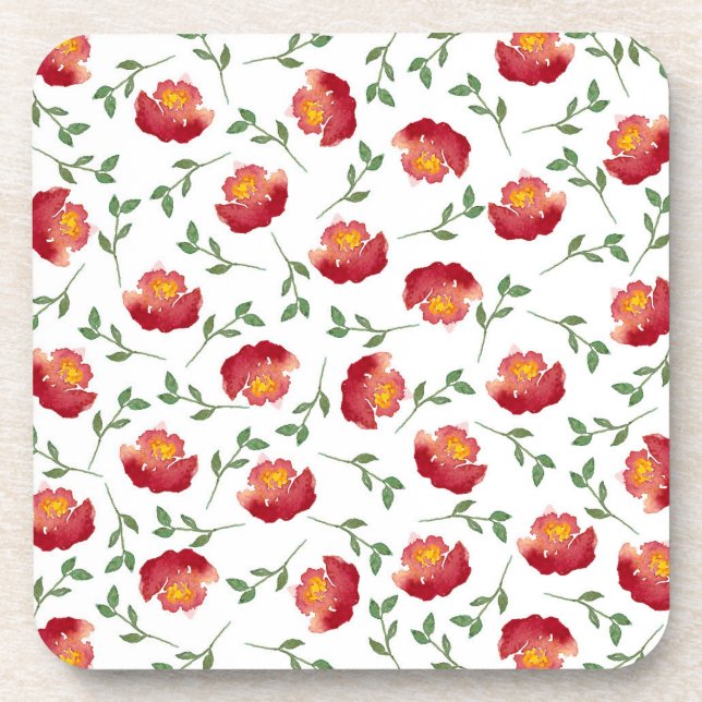 Window Flower Boxes Coaster (Front)