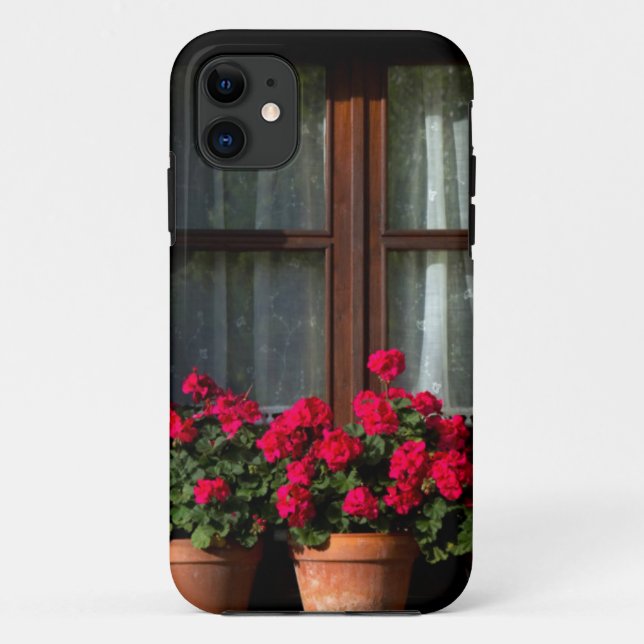 Window flower pots in village Case-Mate iPhone case (Back)