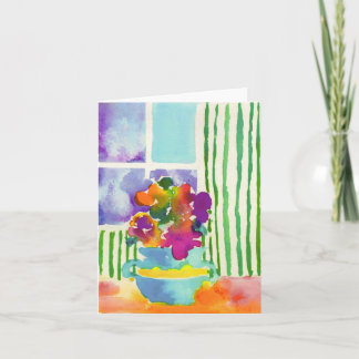 Window Flowers by Jessie Abrams, Age 11 Card