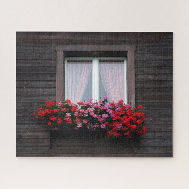 window flowers jigsaw puzzle (Horizontal)