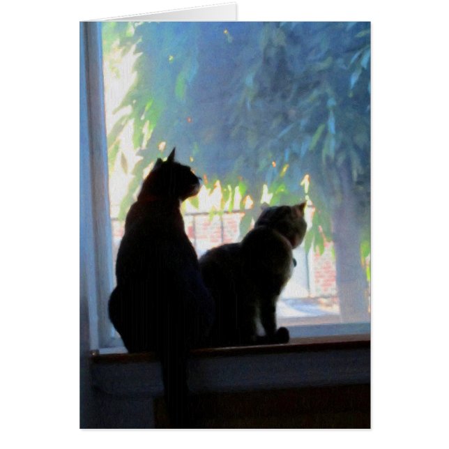 Window Gazing Kitties (Front)