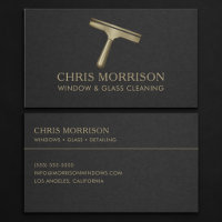Window & Glass Cleaning Business Card