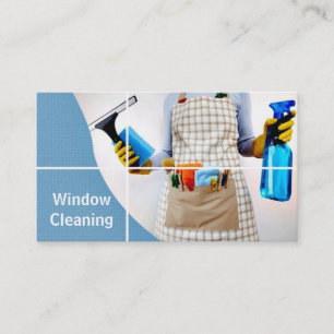 Window, Glass, House Cleaning Business Card