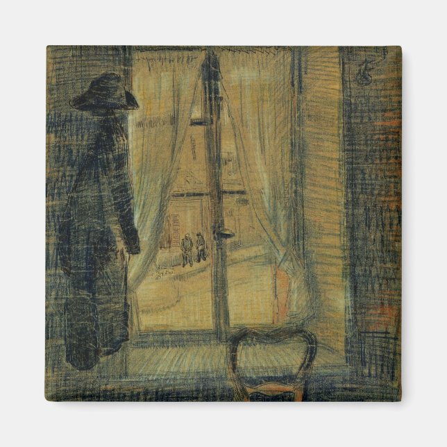Window in Bataille Restaurant by Vincent van Gogh Magnet (Front)