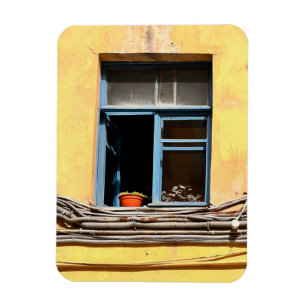 Window in Saint-Petersburg Magnet