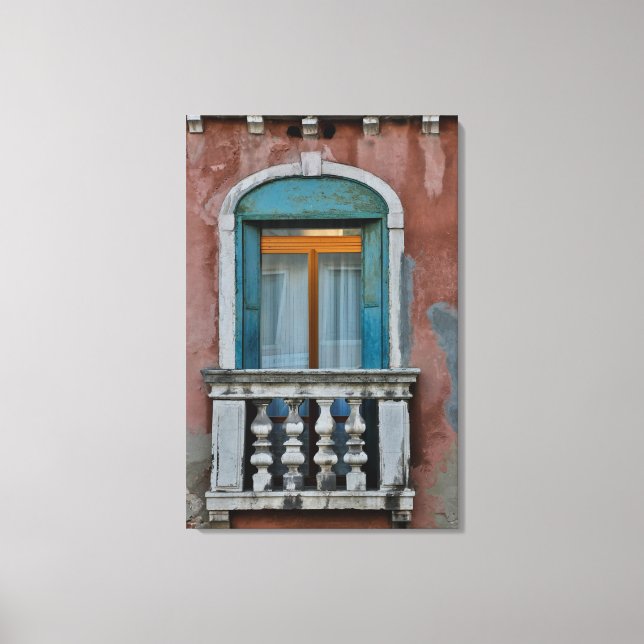 Window In Venice Canvas Print (Front)