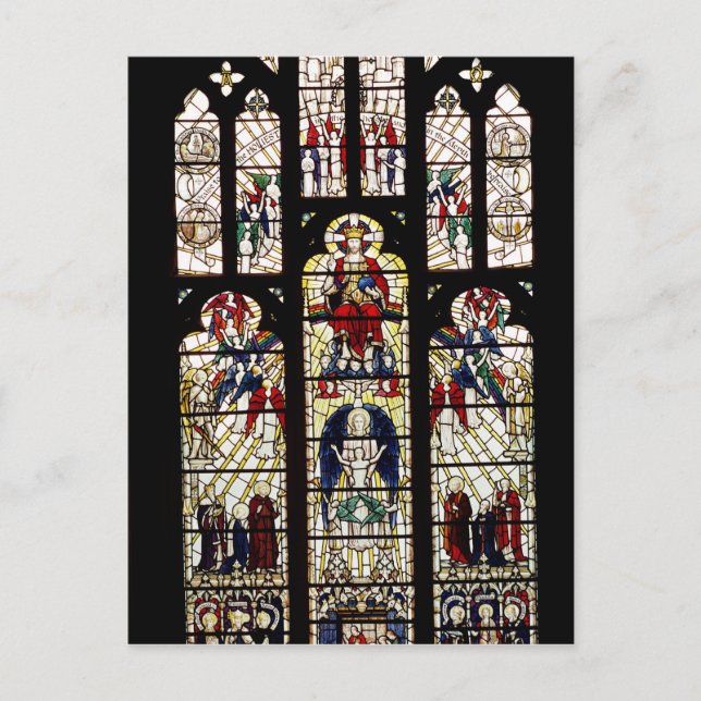 Window in Worcester Cathedral, 15th century Postcard (Front)
