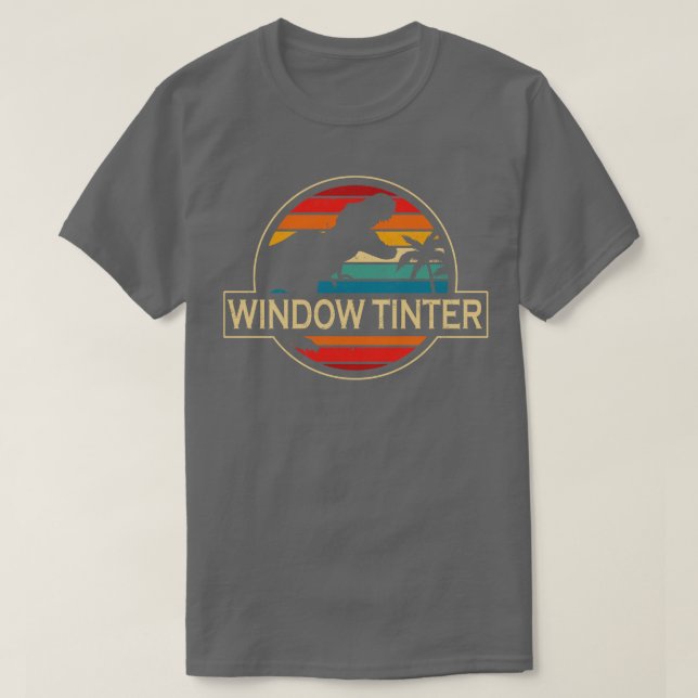 Window Installer Dinosaur T-Shirt (Design Front)