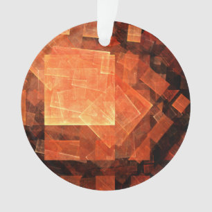 Window Light Abstract Art Acrylic Circle Ornament